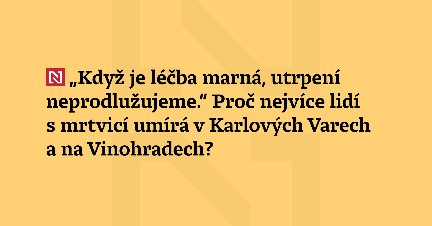 Kontrola ministerstva zdravotnictví zjistila, že v Karlovarské nemocnici docházelo k chybnému vykazování...