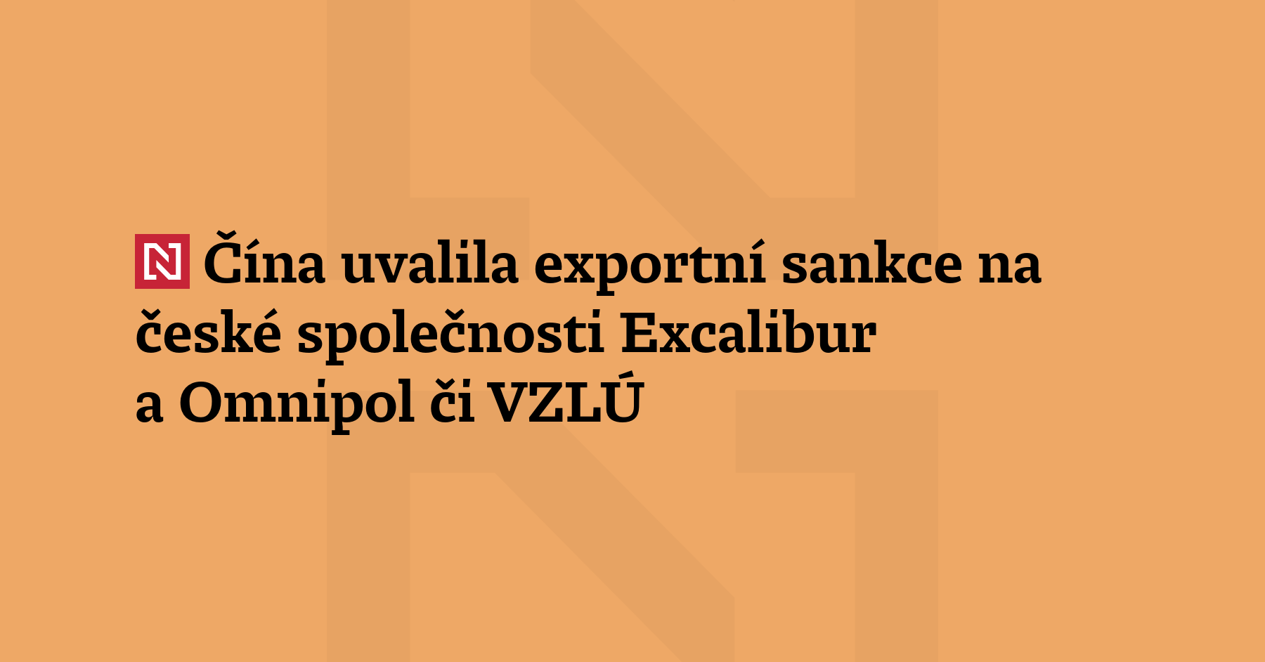Čína zařadila na svůj exportní sankční seznam sedm subjektů z Evropské...