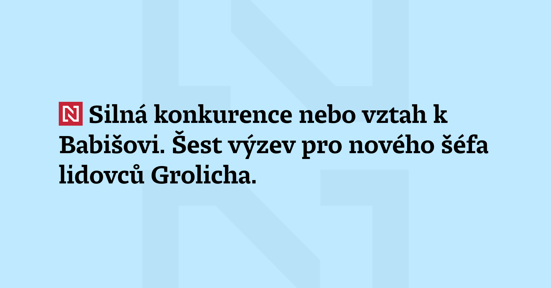 Nový předseda lidovců Jan Grolich chce stranu proměnit. Jeho cílem...