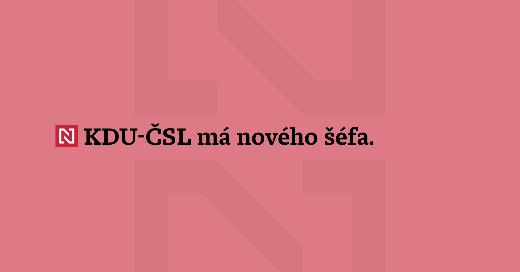 KDU-ČSL má nového šéfa. Jihomoravský hejtman Jan Grolich chce stranu...