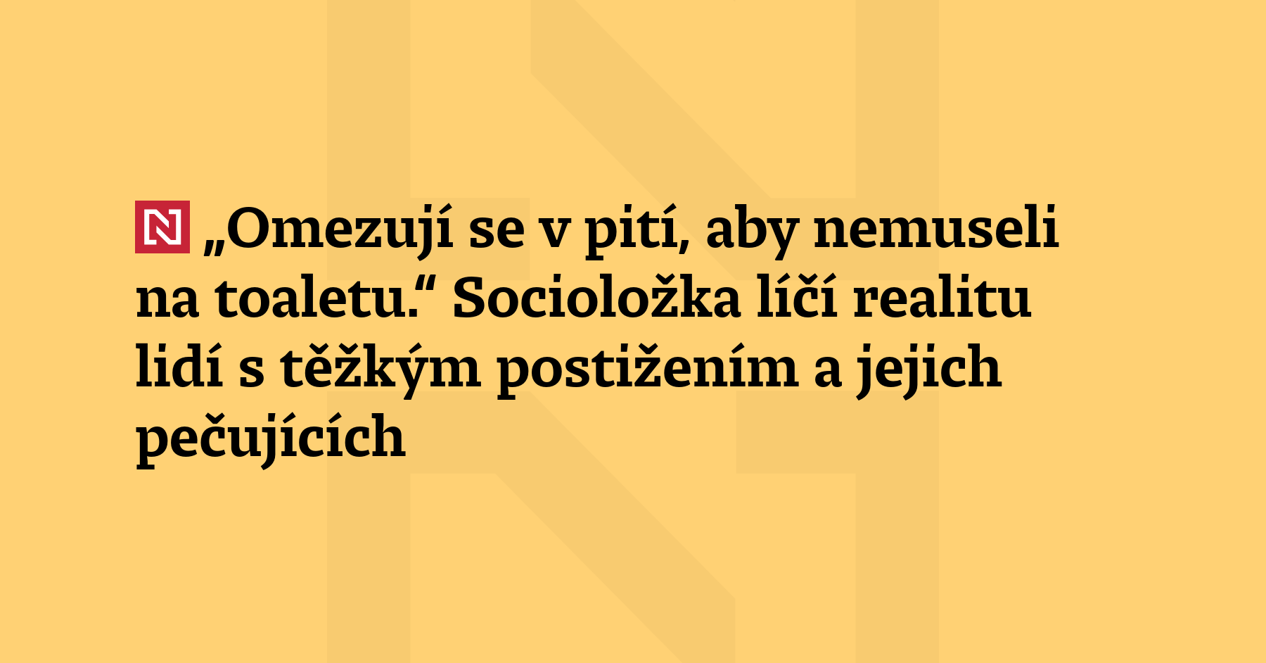 „Systém je aktuálně tak špatný, že lidé fungují v módu přežití,“...
