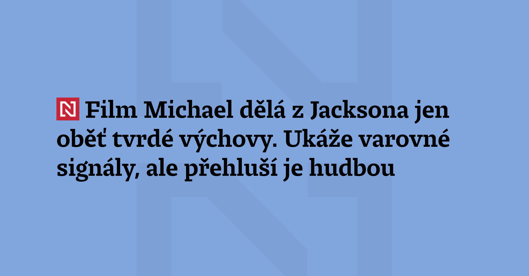 Do kin tento týden vstoupil nový film Michael o králi popu....