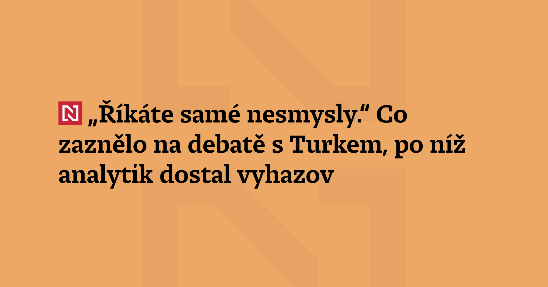 Deník N získal nahrávku debaty, v níž se analytik Martin Abel střetl...