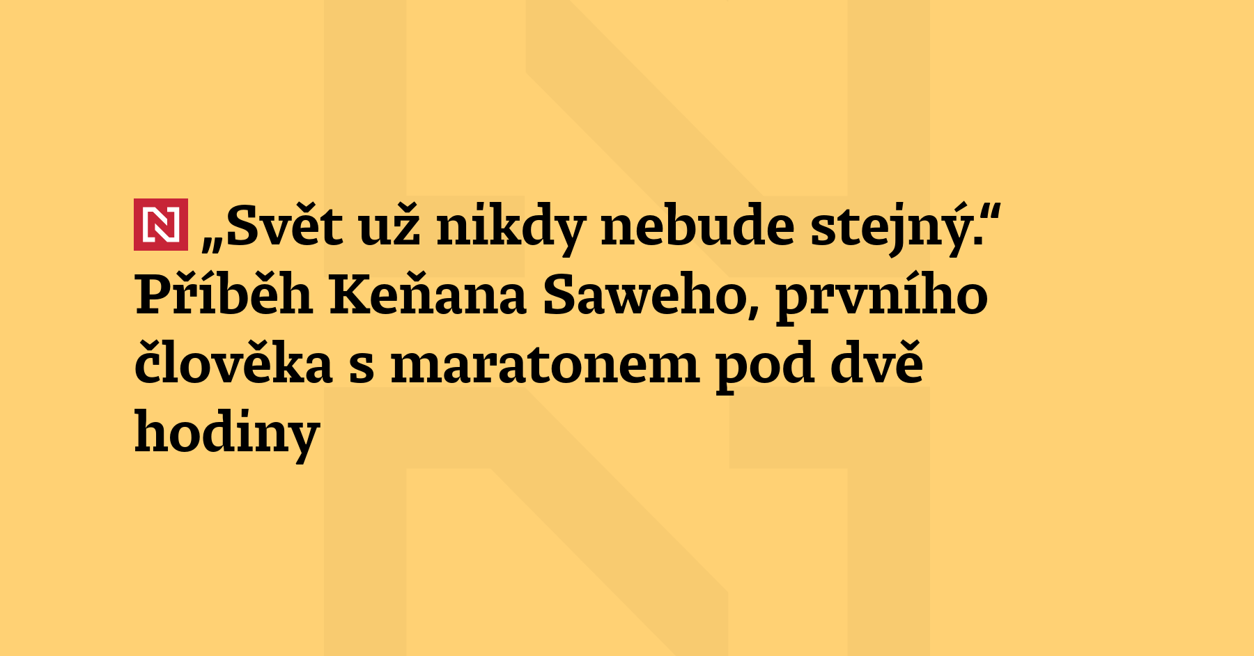Londýnský maraton nepatří k nejrychlejším na světě. Přesto dnes přepsal světové...