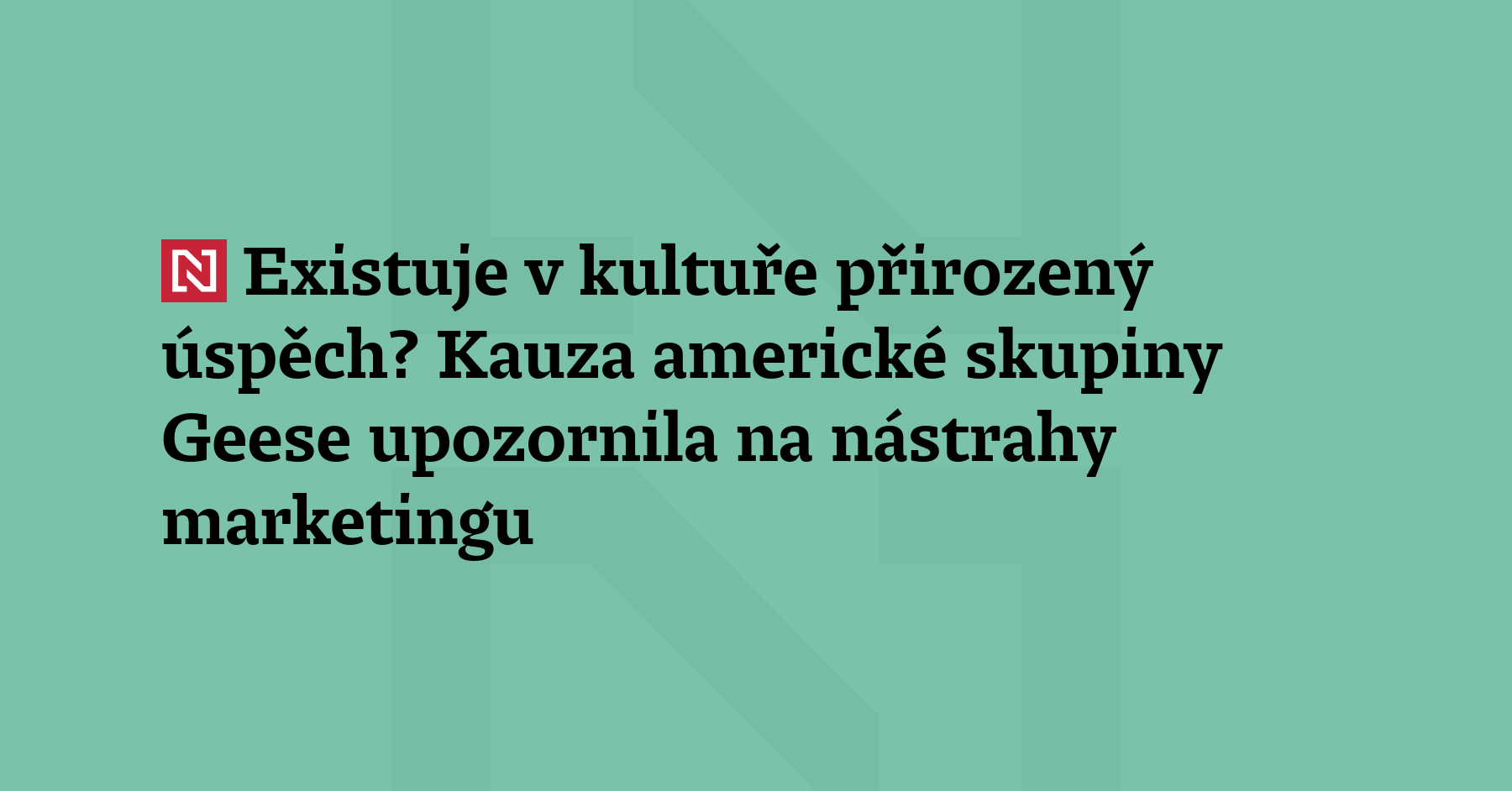 Americká rocková skupina Geese čelí nařčení, že její nenadálý vzestup...