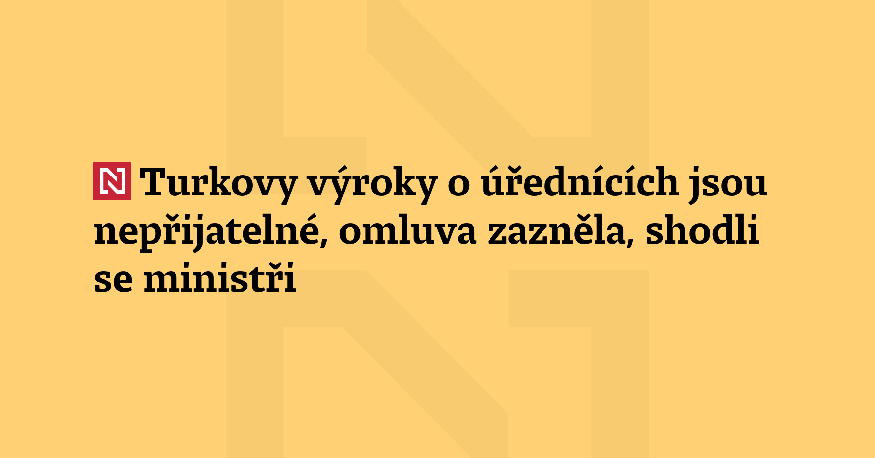Výroky poslance Motoristů Filipa Turka o úřednících jako parazitech jsou nepřijatelné,...