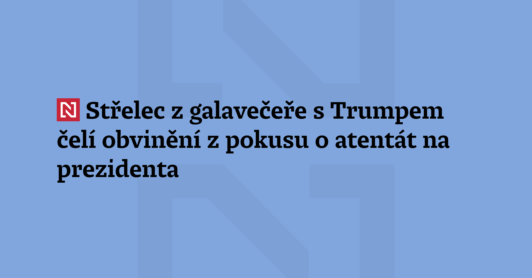 Muž obviněný z postřelení agenta americké tajné služby při pokusu o průnik...