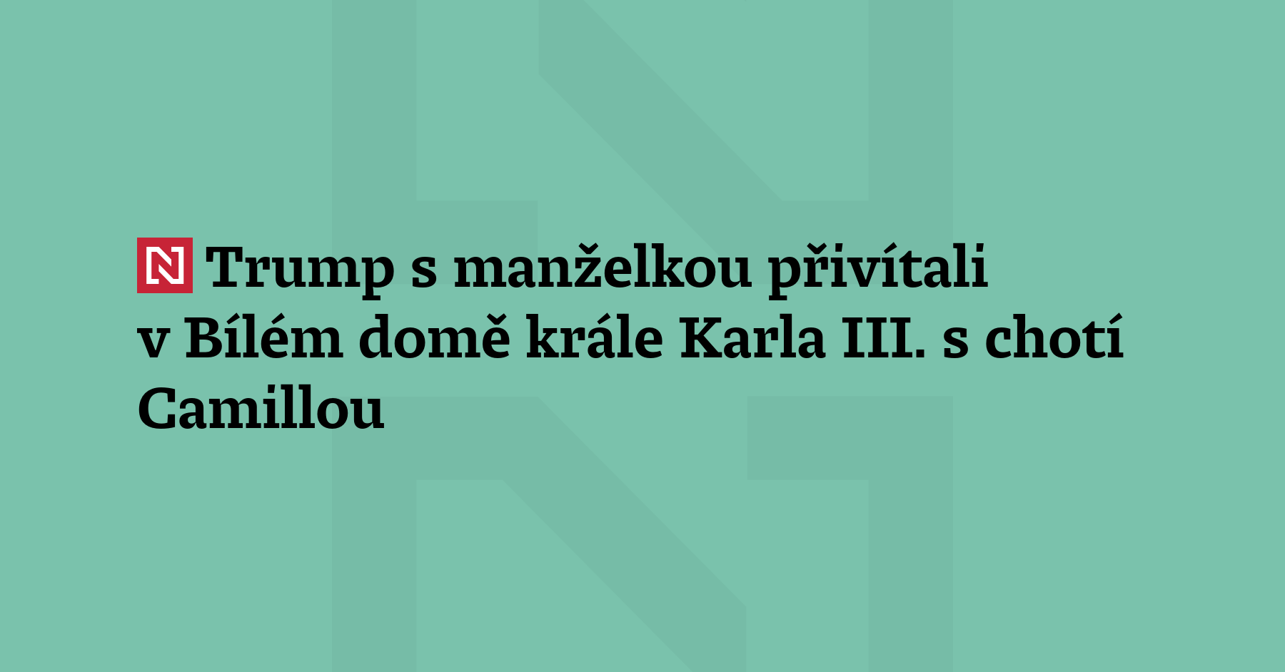 Americký prezident Donald Trump s první dámou Melanií dnes v Bílém domě...