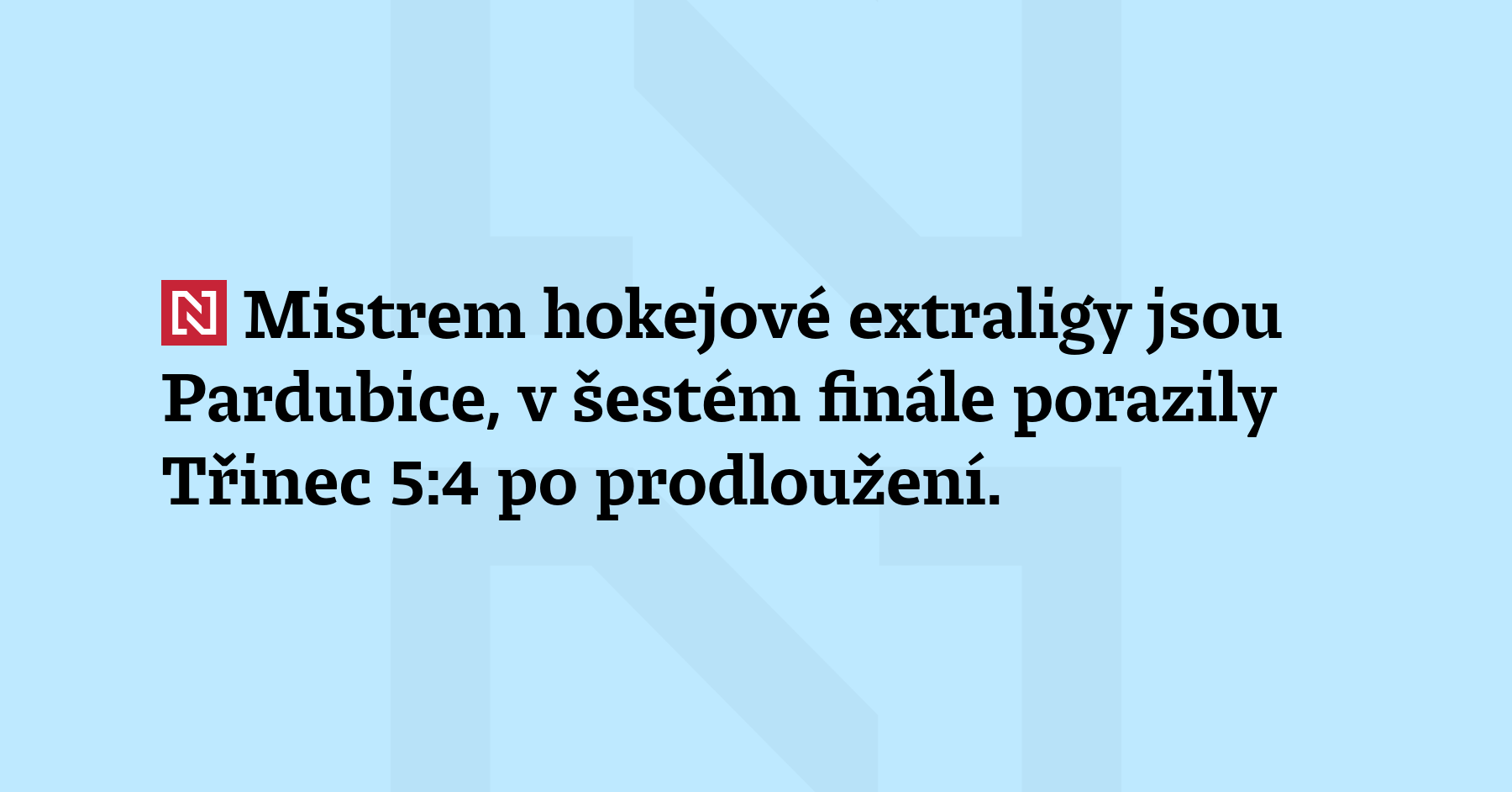 Hokejisté Pardubic slaví po 14 letech zisk mistrovského titulu. V šestém finále...