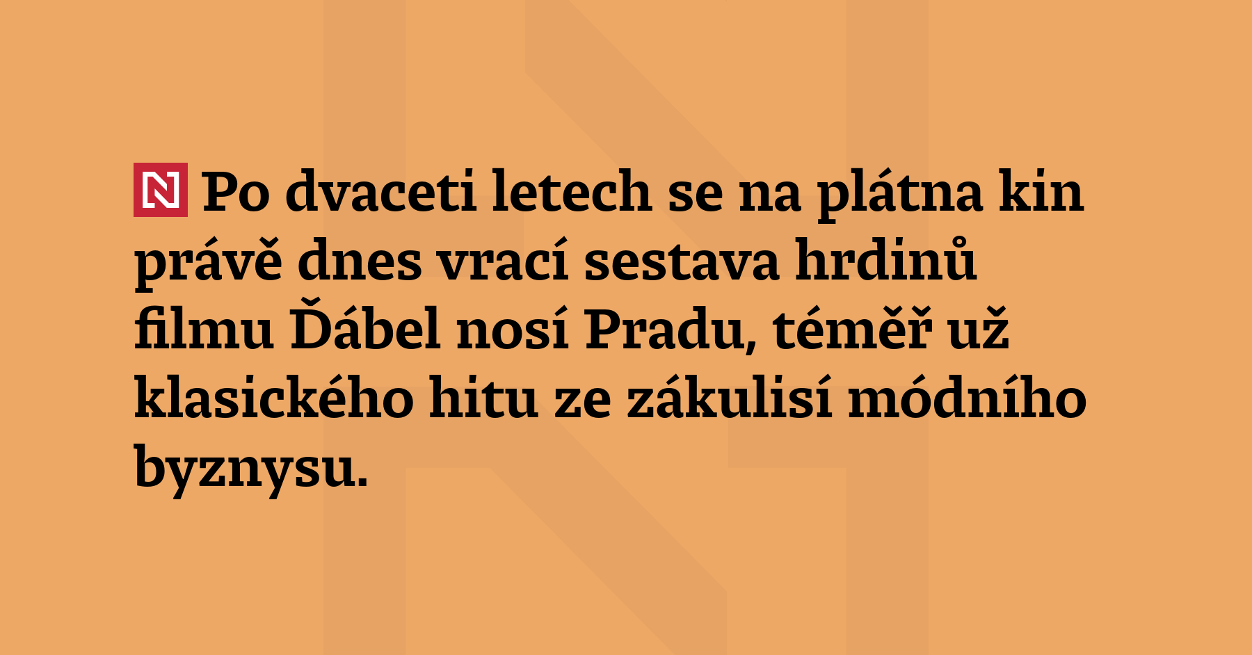 Po dvaceti letech se na plátna kin právě dnes vrací...