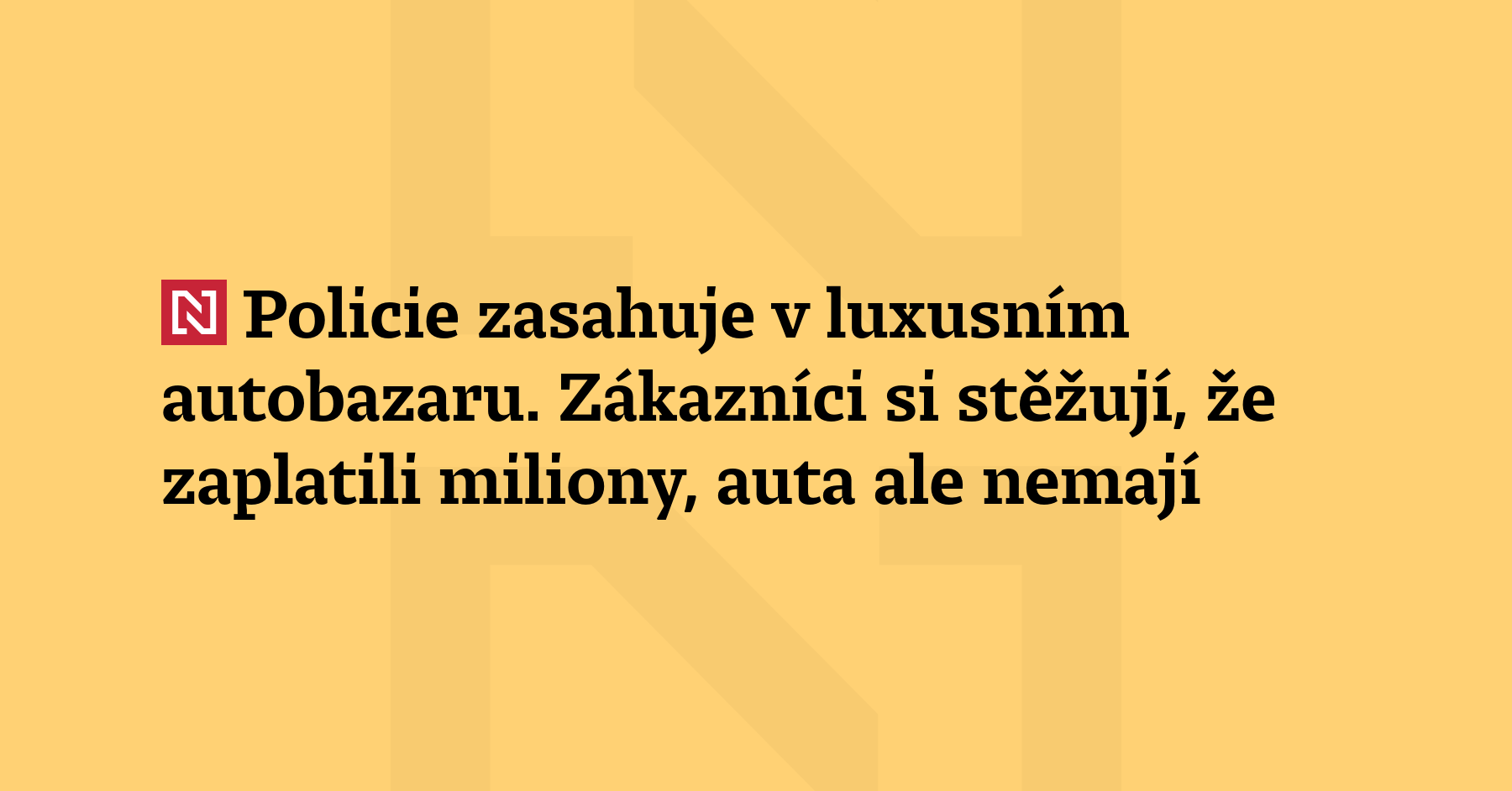 Zaplatili jsme miliony, auto nám nepřevedli, stěžují si zákazníci autobazaru...