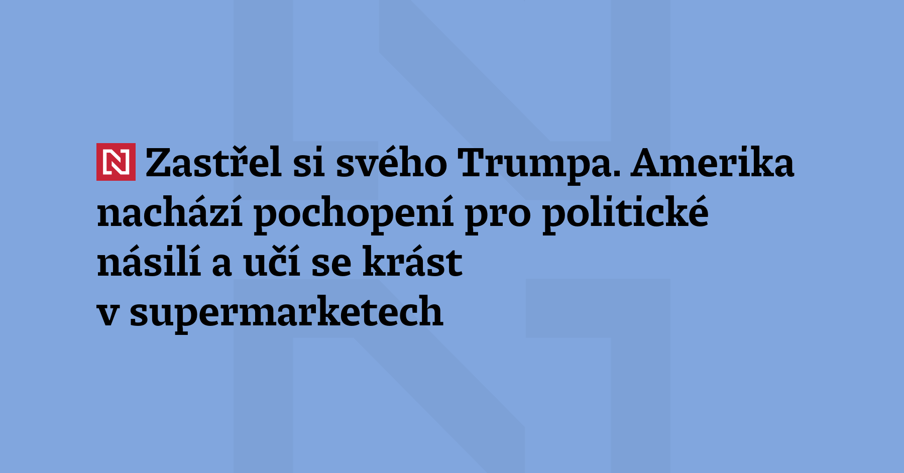 Politického násilí v Americe přibývá a Donald Trump přežil již třetí pokus...
