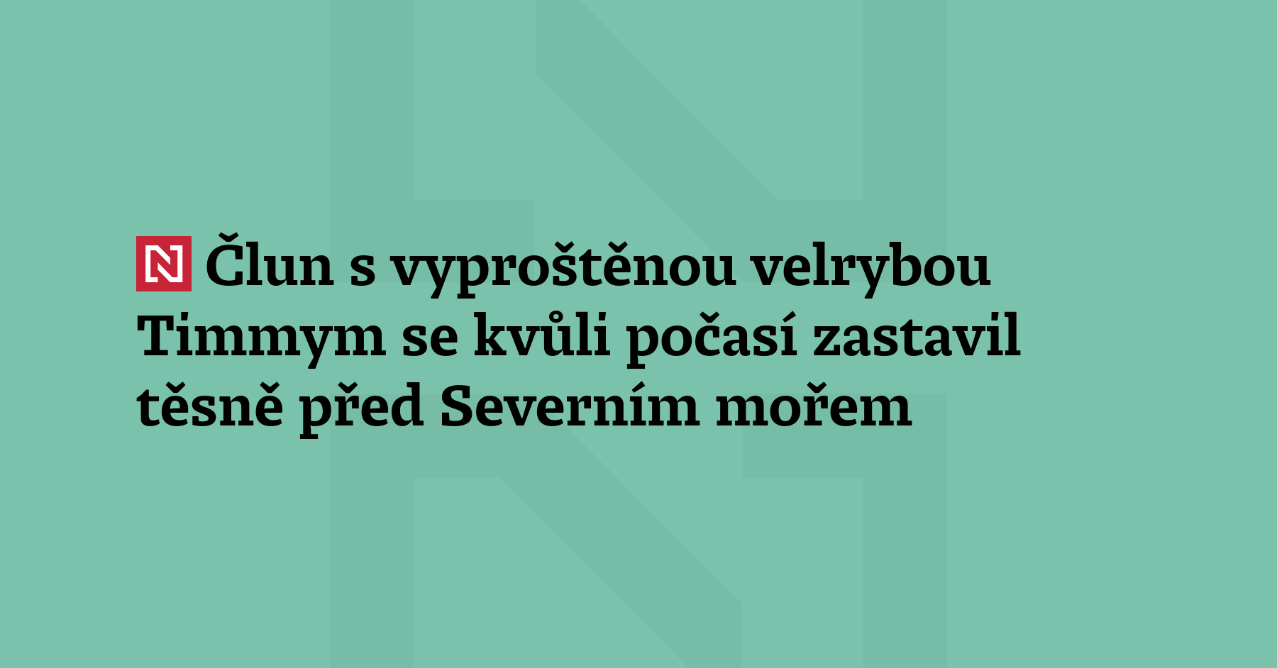 Nákladní člun s velrybou Timmym vyproštěnou z mělčiny na severu Německa se...