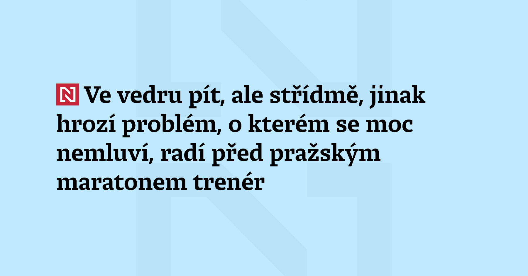 Neděle má být nejteplejším dnem tohoto týdne. Pocítí to i účastníci...