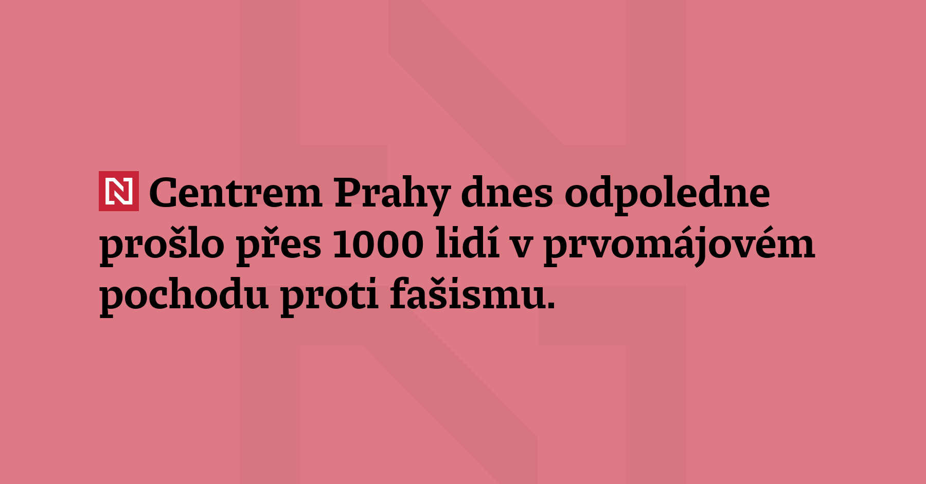 Několik stovek lidí dnes zhruba půl hodiny po poledni vyšlo...