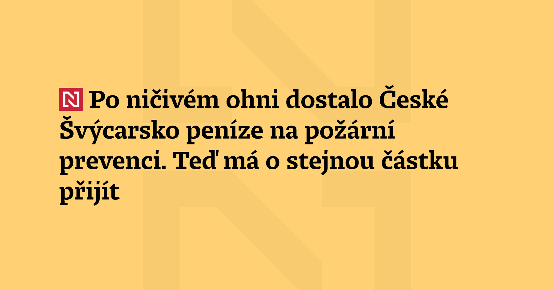 Zvažované škrty by mohly dopadnout na naši požární prevenci a bezpečnost,...