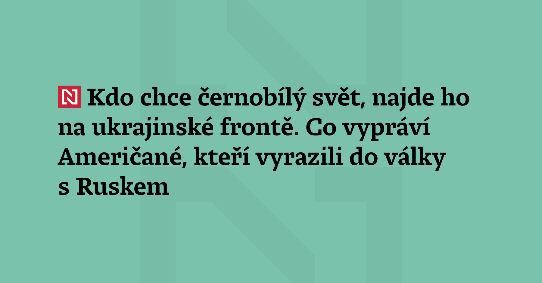 Rozpoznat dobro a zlo není v současné Americe snadné. Někteří Američané se...