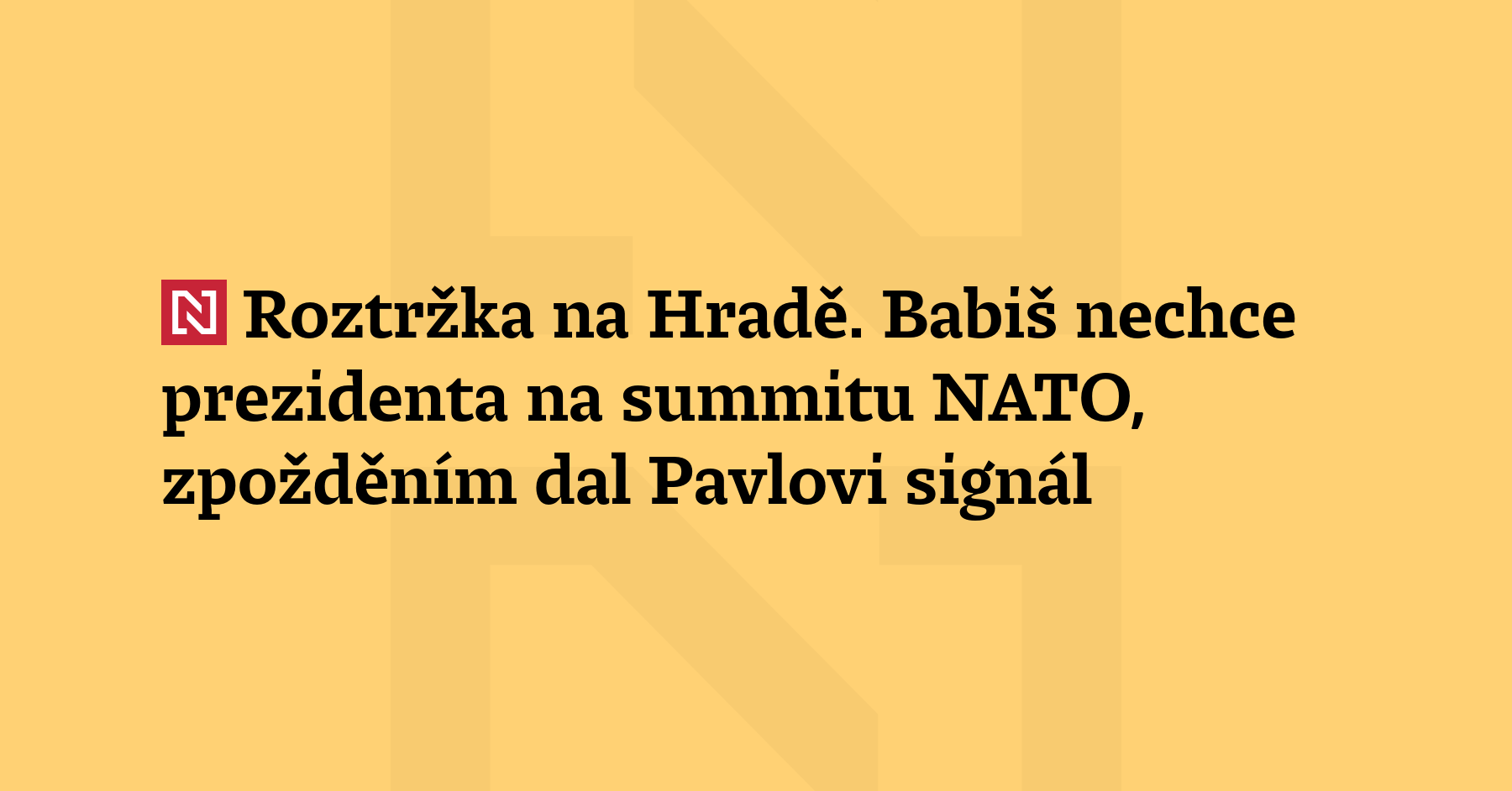 Očekávané setkání prezidenta Petra Pavla a premiéra Andreje Babiše na Hradě...