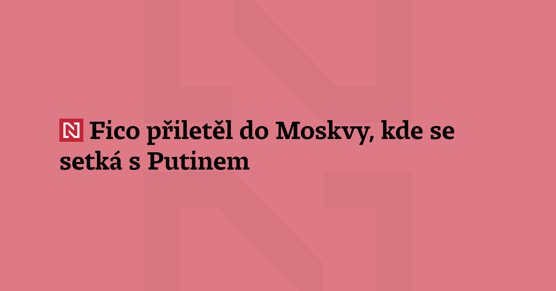 Slovenský premiér Robert Fico přiletěl do Moskvy, aby se zúčastnil...