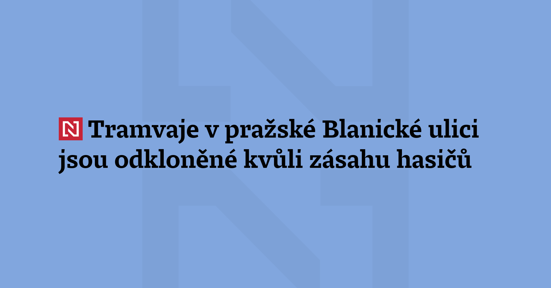 Kvůli požáru bývalé sauny v suterénu hotelu v pražské Blanické ulici hasiči...
