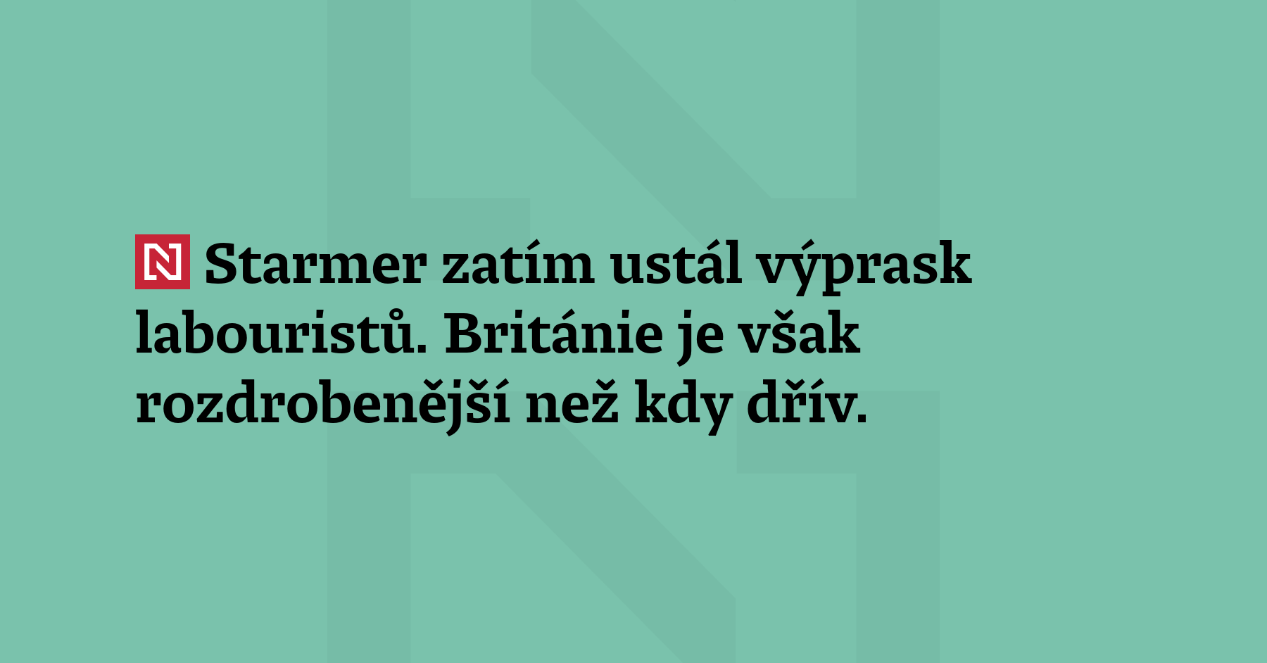 Místní a regionální volby v Británii potvrdily konec hegemonie dvou velkých politických...