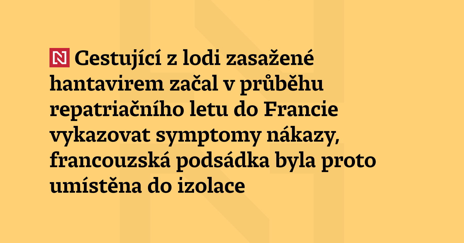 Jeden z pěti francouzských cestujících, kteří byli na výletní lodi zasažené...