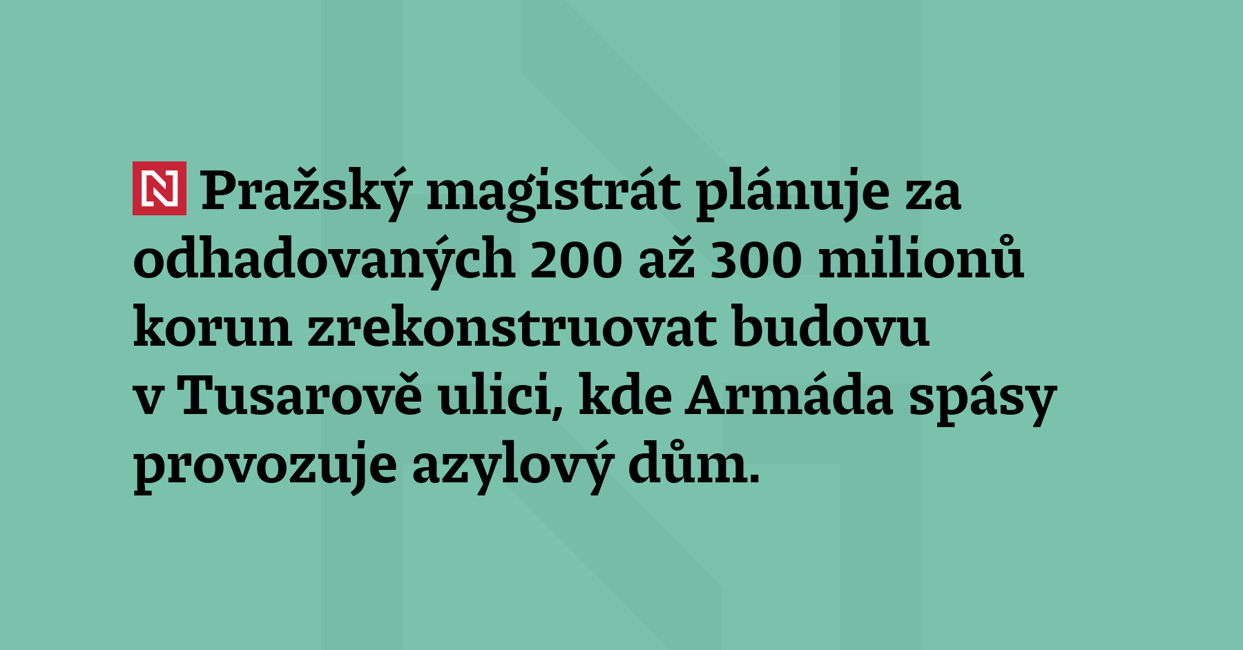 Pražský magistrát plánuje za odhadovaných 200 až 300 milionů korun zrekonstruovat budovu...