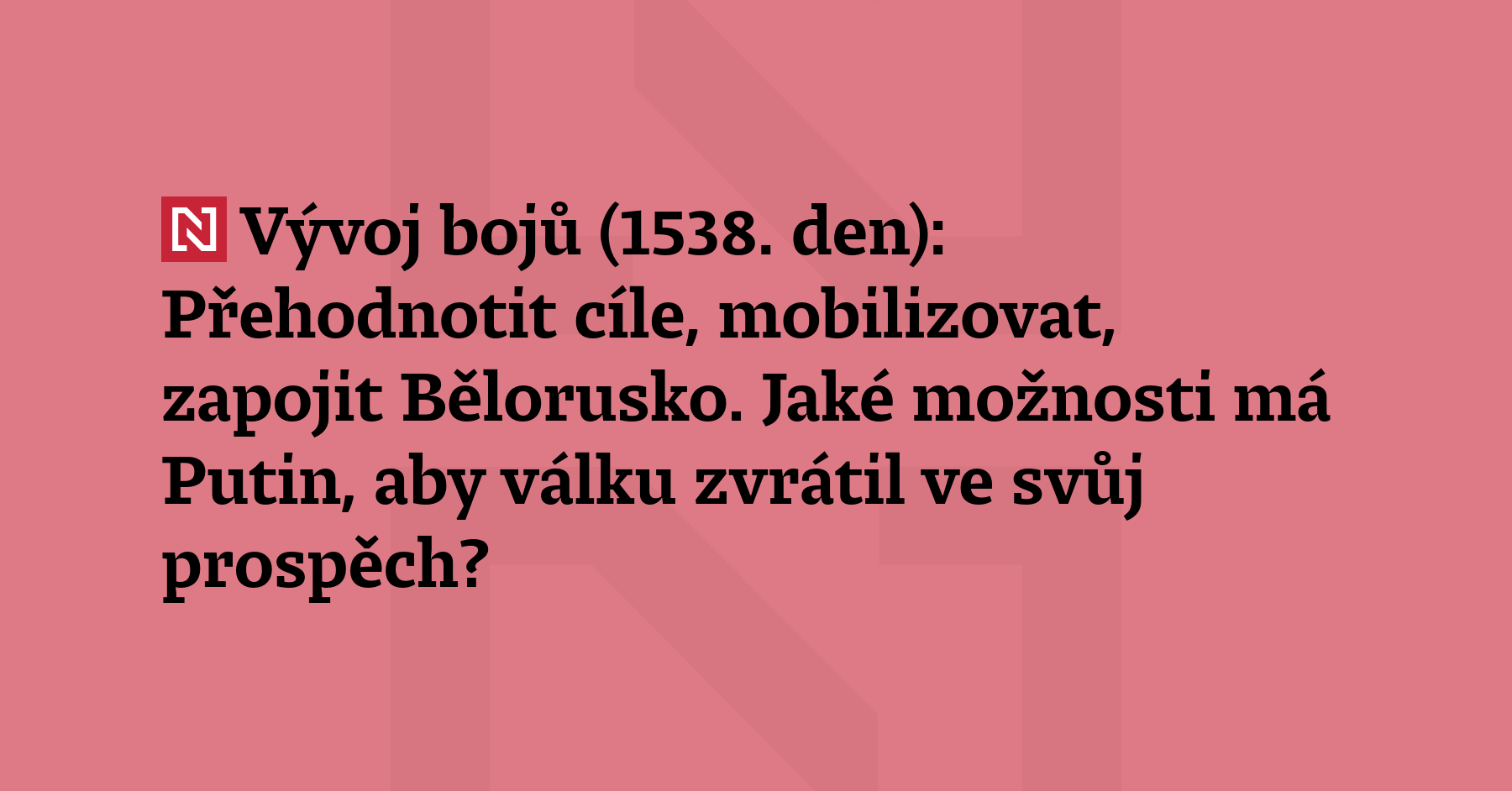 Ve válce na Ukrajině od jejího začátku zemřelo 352 tisíc Rusů,...
