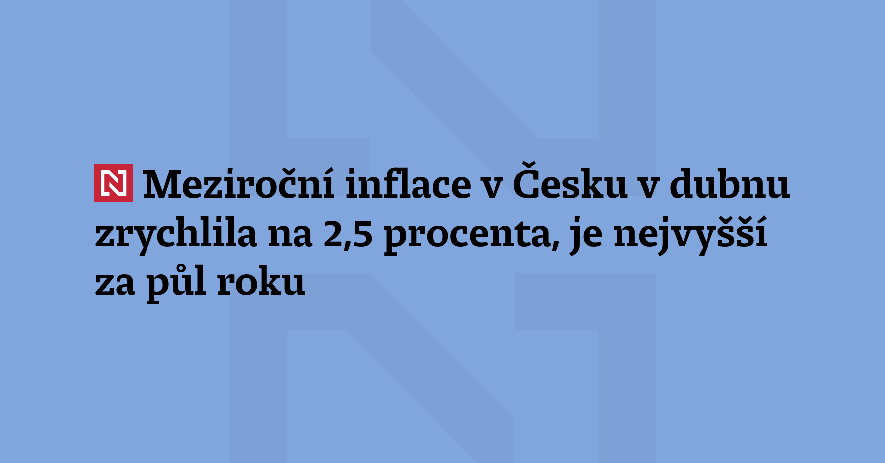 Spotřebitelské ceny v Česku rostou nejrychleji za půl roku. V dubnu...