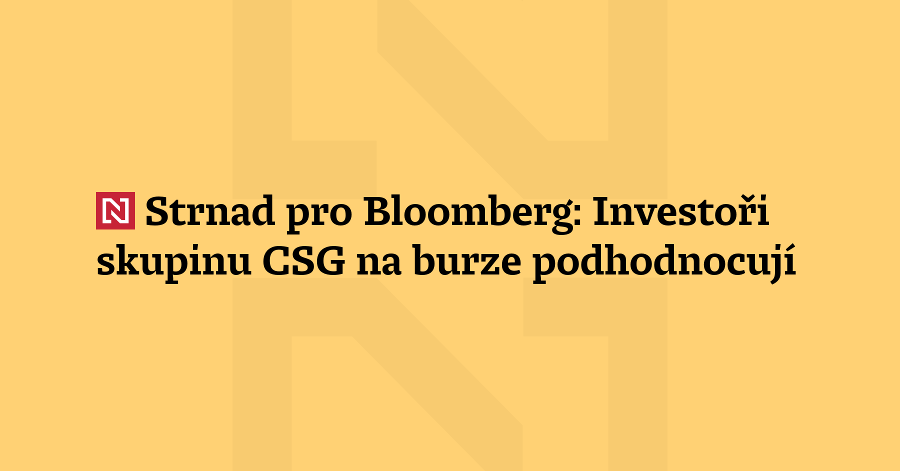 Analytická společnost Hunterbrook podle Michala Strnada cíleně podhodnocuje jeho zbrojařskou...