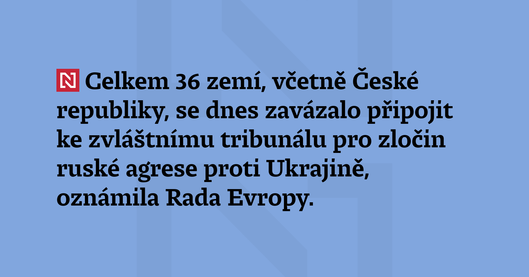 Celkem 36 zemí, včetně České republiky, se dnes zavázalo připojit ke...