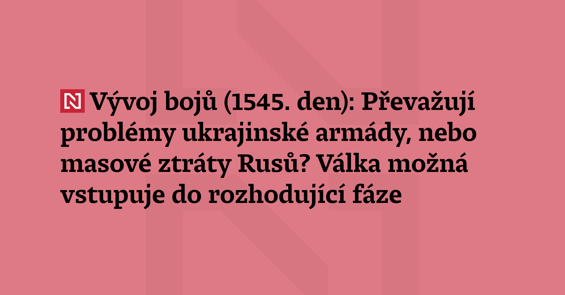 Bitva o Slavjansk a Kramatorsk probíhá na téměř 30kilometrové frontě. I to platí...