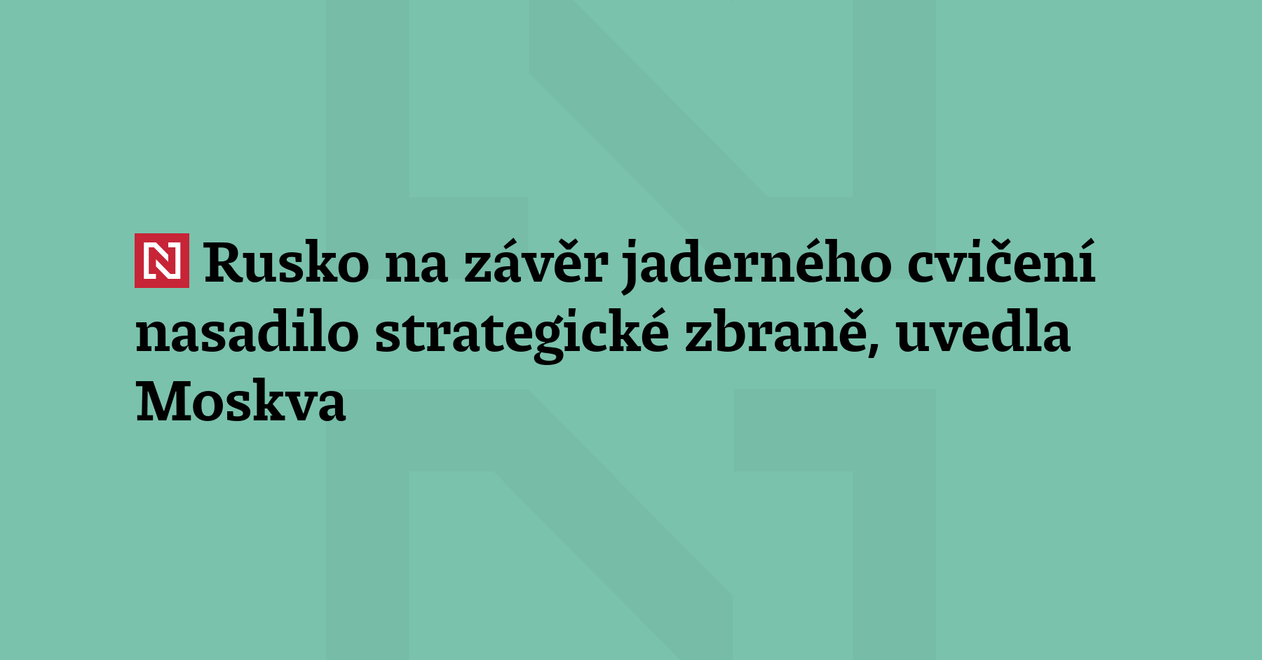 Rusko ve čtvrtek dodalo jadernou munici do polních objektů v Bělorusku...