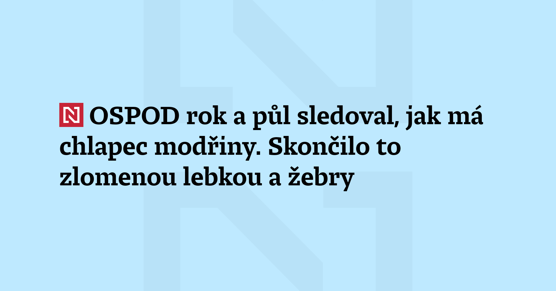 Okresní soud v Lounech řeší případ týrání čtyřletého chlapce. Obžalobě čelí...