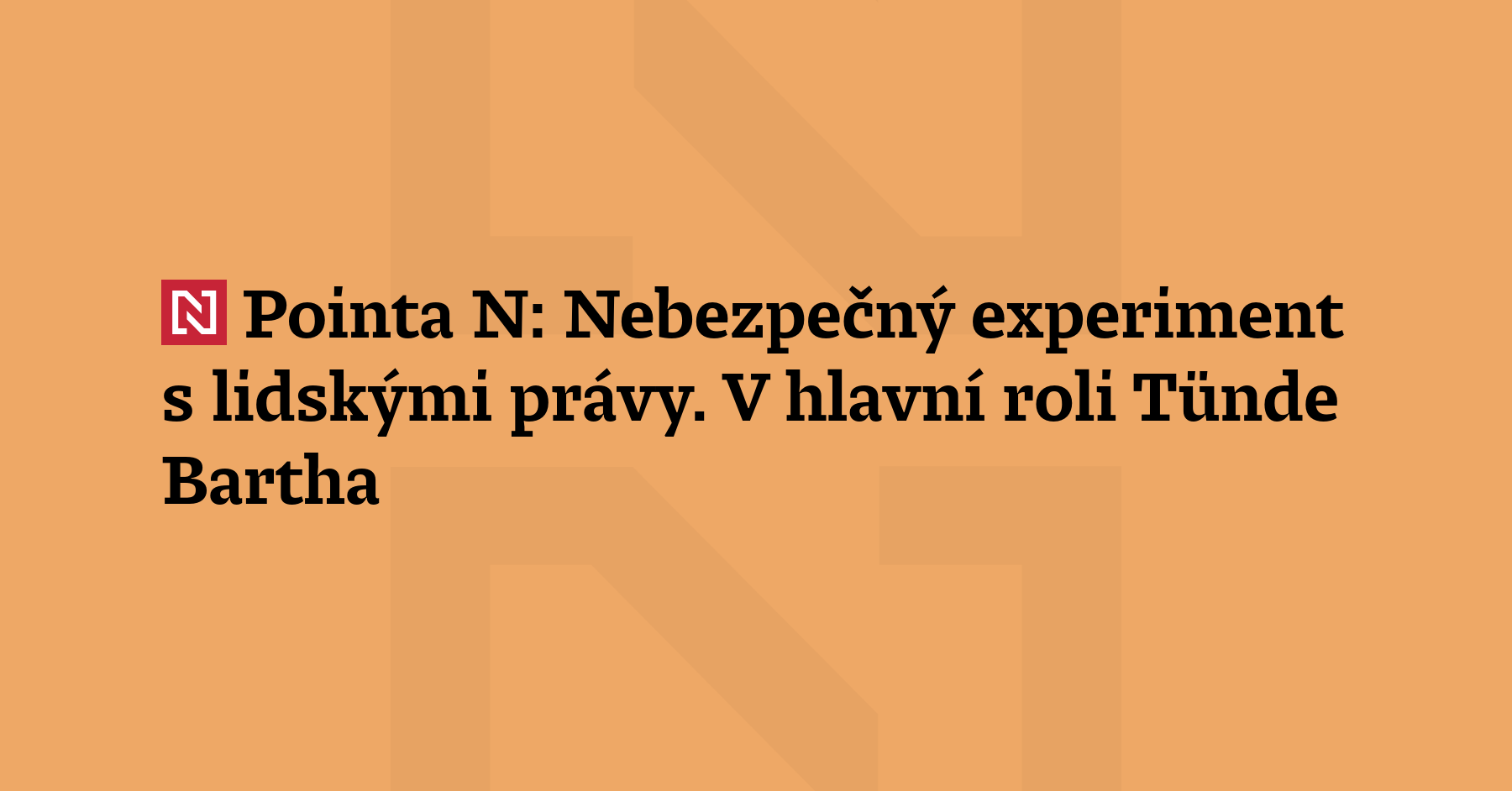 Pointa N: Šéfka Úřadu vlády Tünde Bartha prosadila přesun agend lidských...