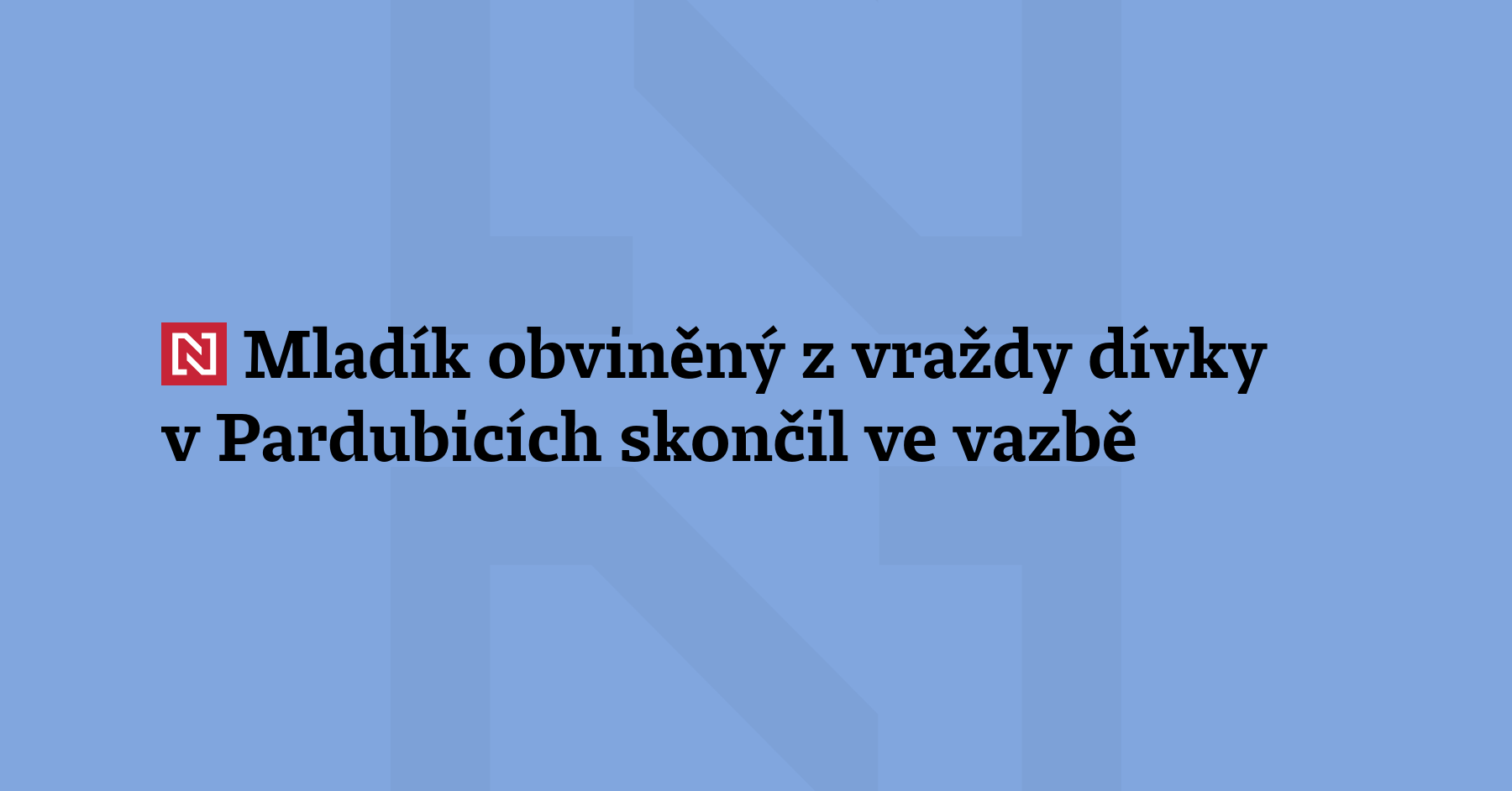 Soud v Ústí nad Orlicí dnes poslal do vazby mladíka, který...