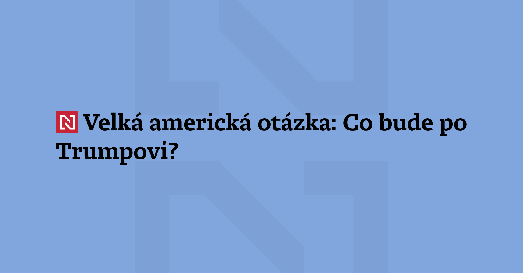 Bude příštím americkým prezidentem J. D. Vance nebo Marco Rubio?...