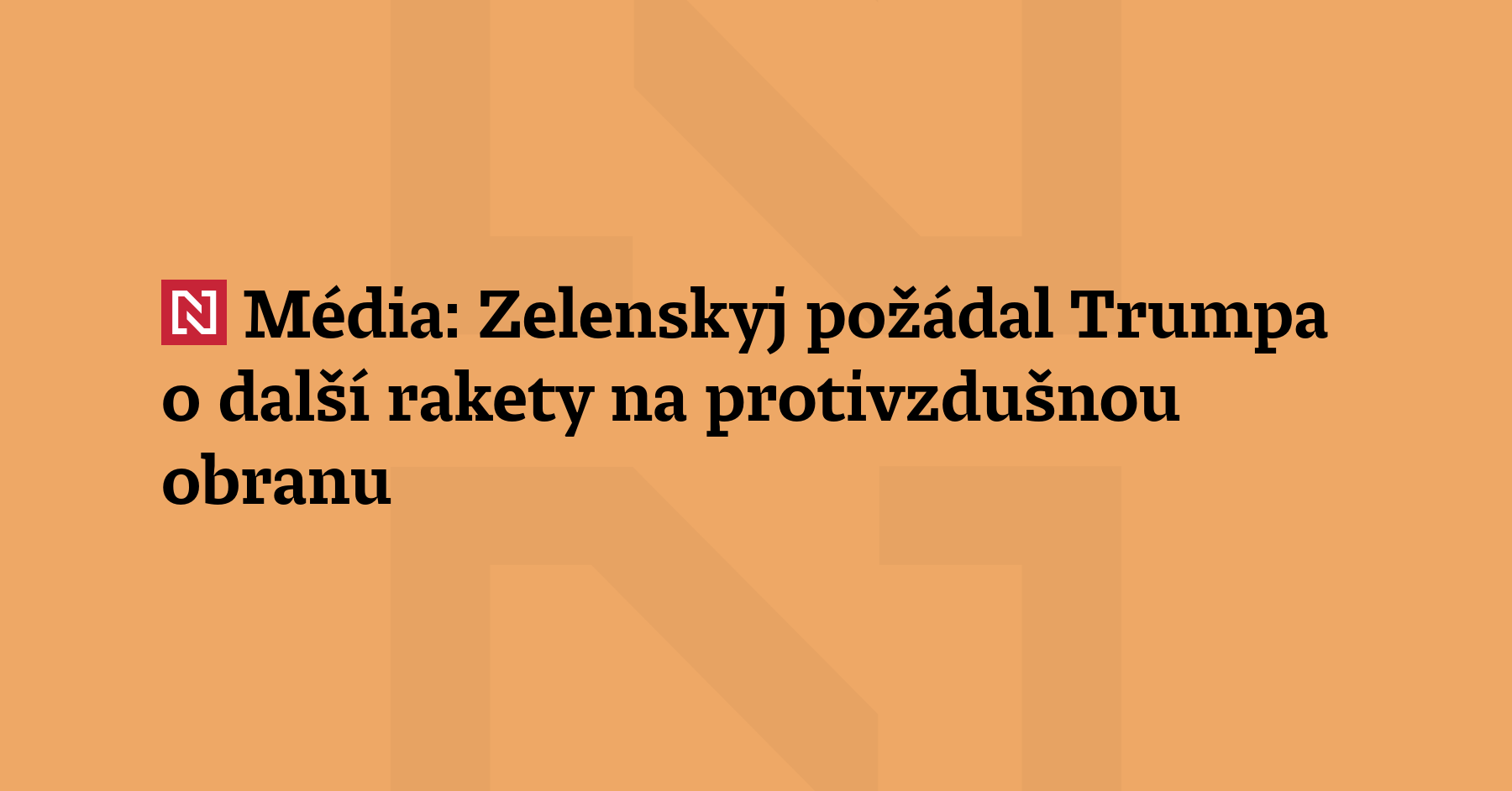 Ukrajinský prezident Volodymyr Zelenskyj v dopise svému americkému protějšku Donaldu Trumpovi...