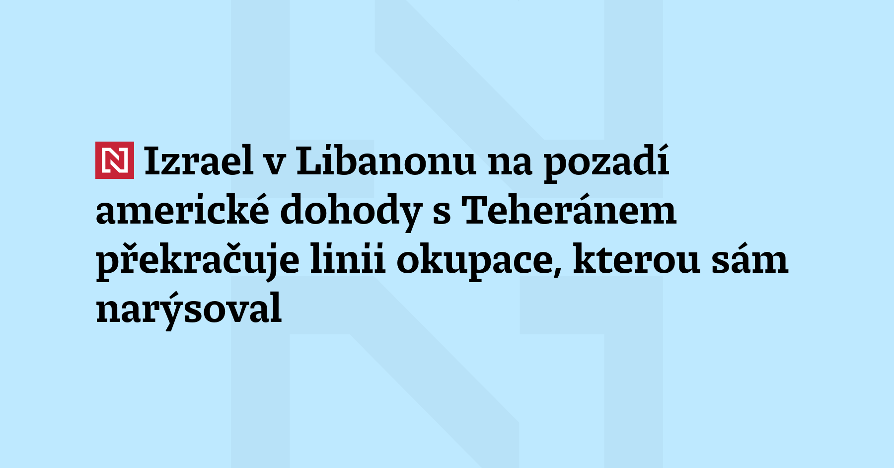 Zatímco Washington a Teherán zdánlivě složitě směřují k mírové dohodě, Izrael v posledních...