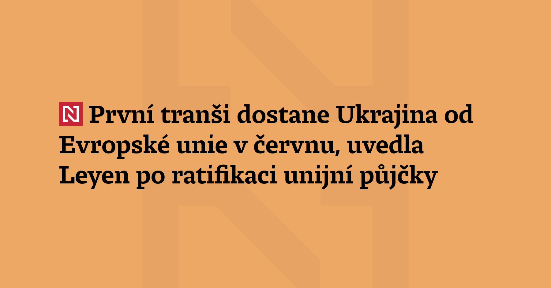Šéfka Evropské komise Ursula von der Leyen po ukrajinské ratifikaci...