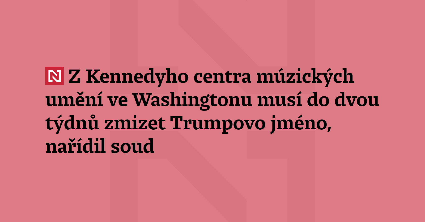 Americký prezident Trump neměl bez souhlasu Kongresu právo přidat své...
