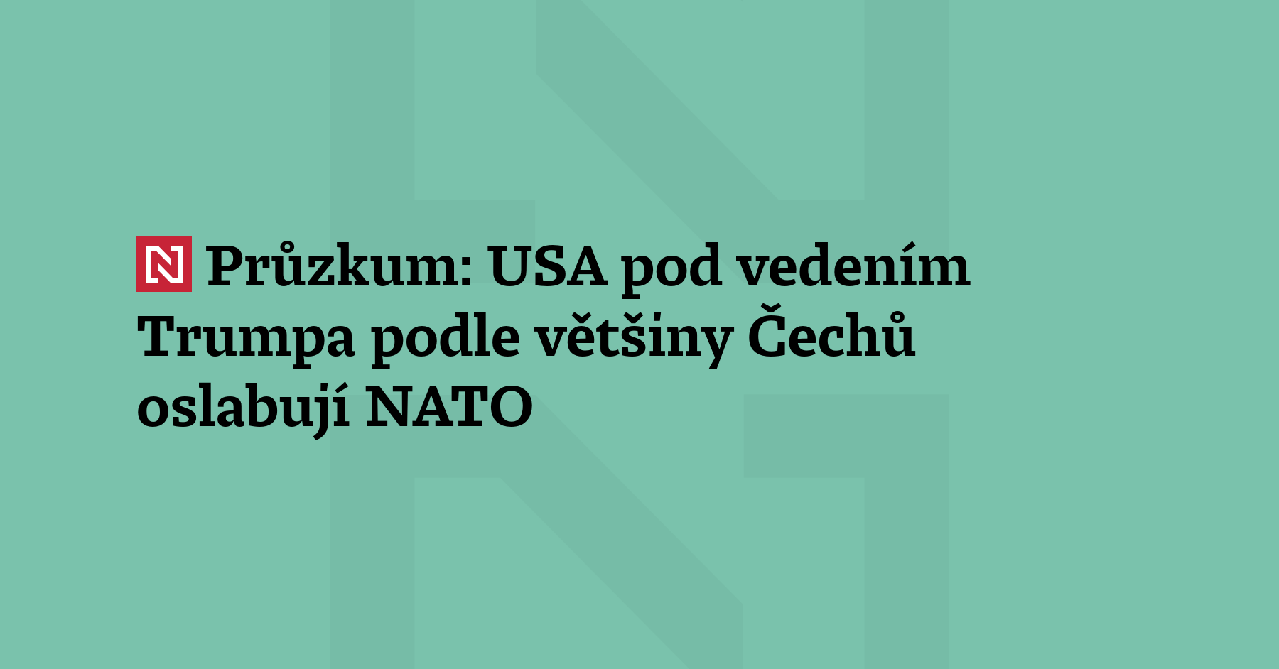 Spojené státy pod vedením prezidenta Donalda Trumpa podle zhruba dvou...