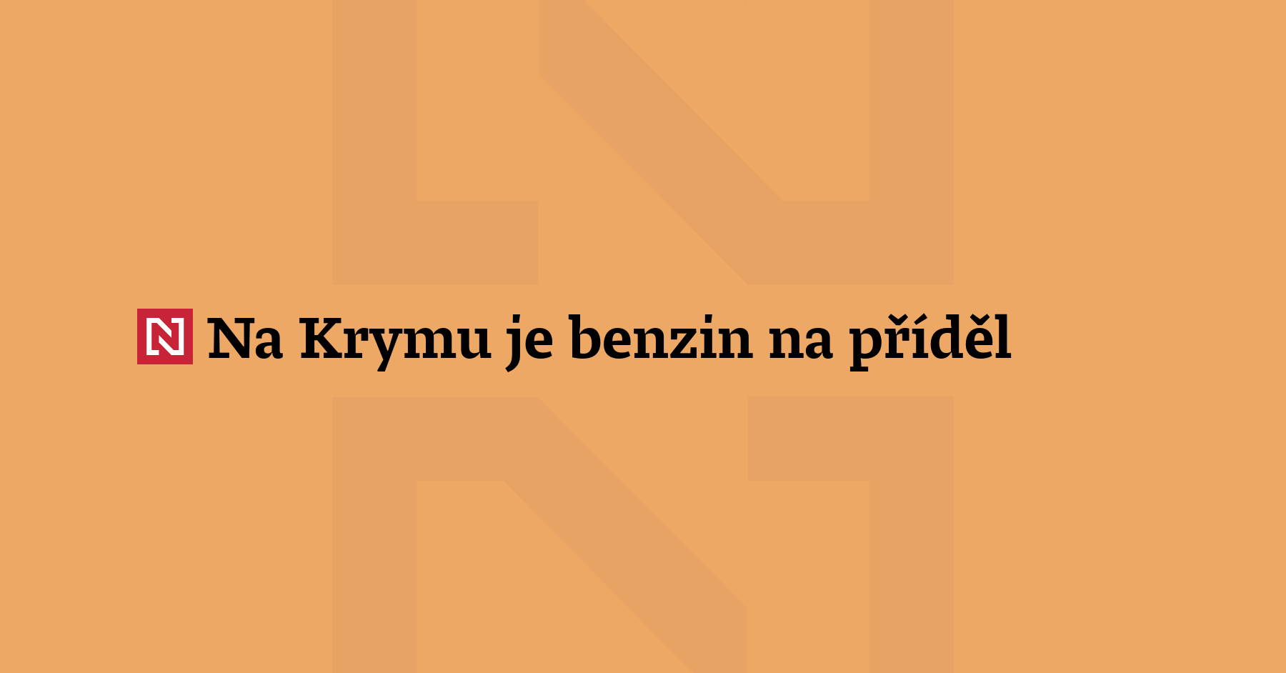 Od tohoto víkendu je na okupovaném Krymu omezen prodej pohonných...