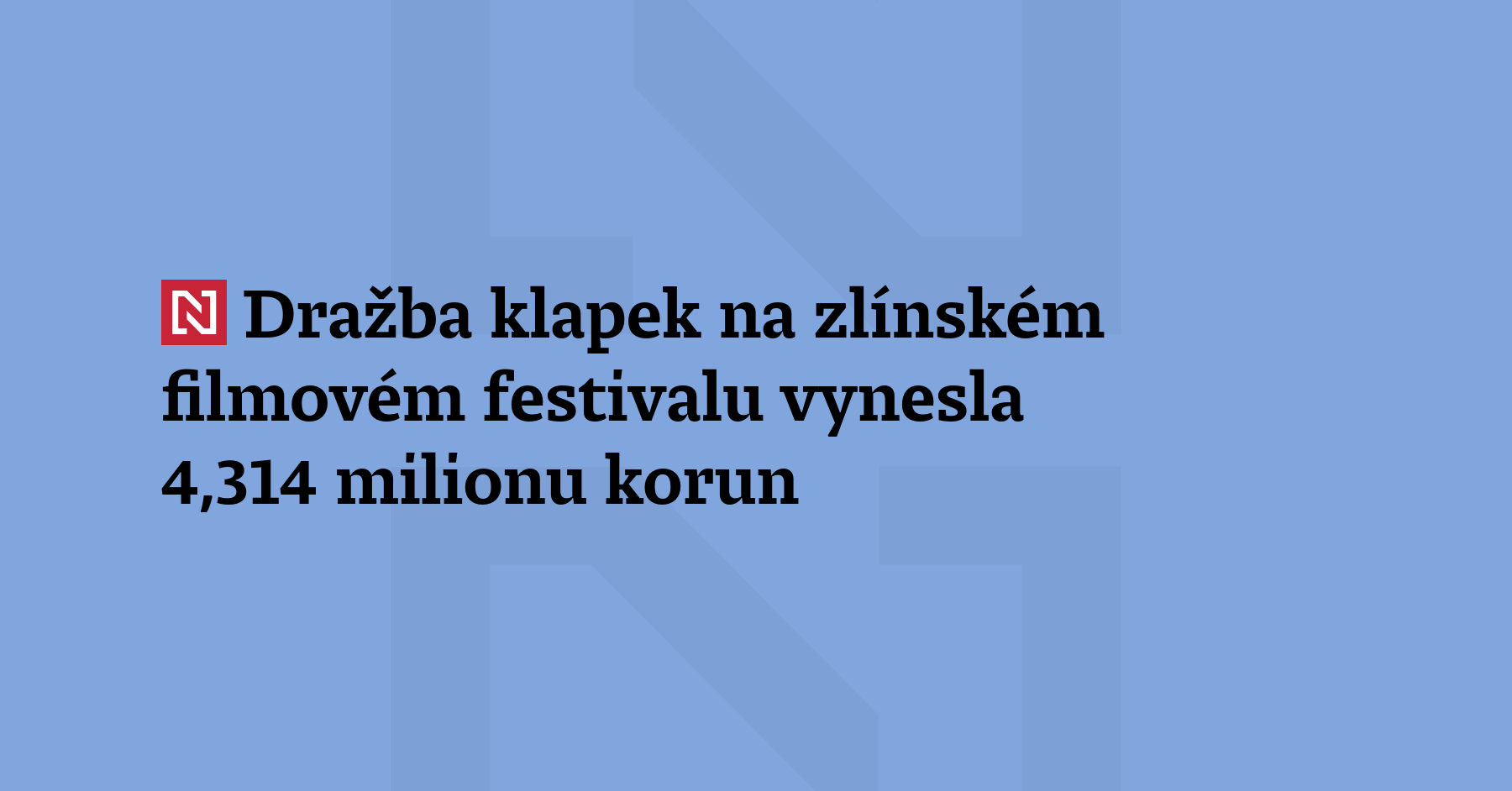 Dražba umělecky ztvárněných filmových klapek dnes na Zlín Film Festivalu...