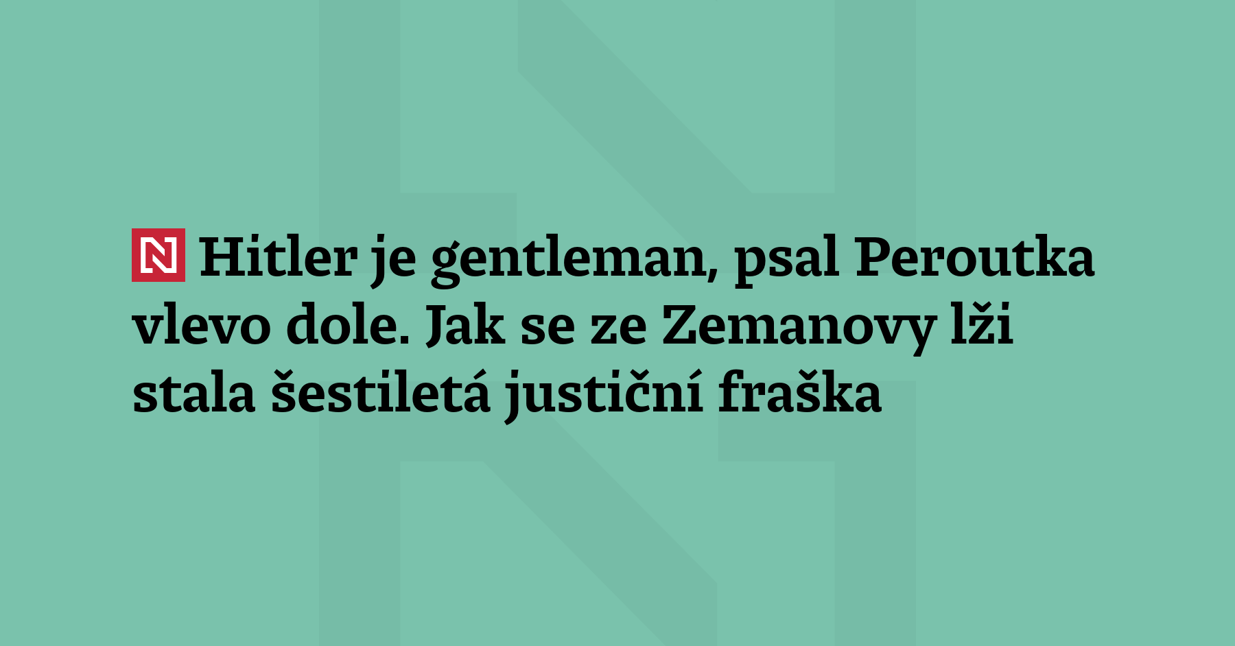 Seriál Jak slova měnila historii: Projev Miloše Zemana v roce 2015 měl...