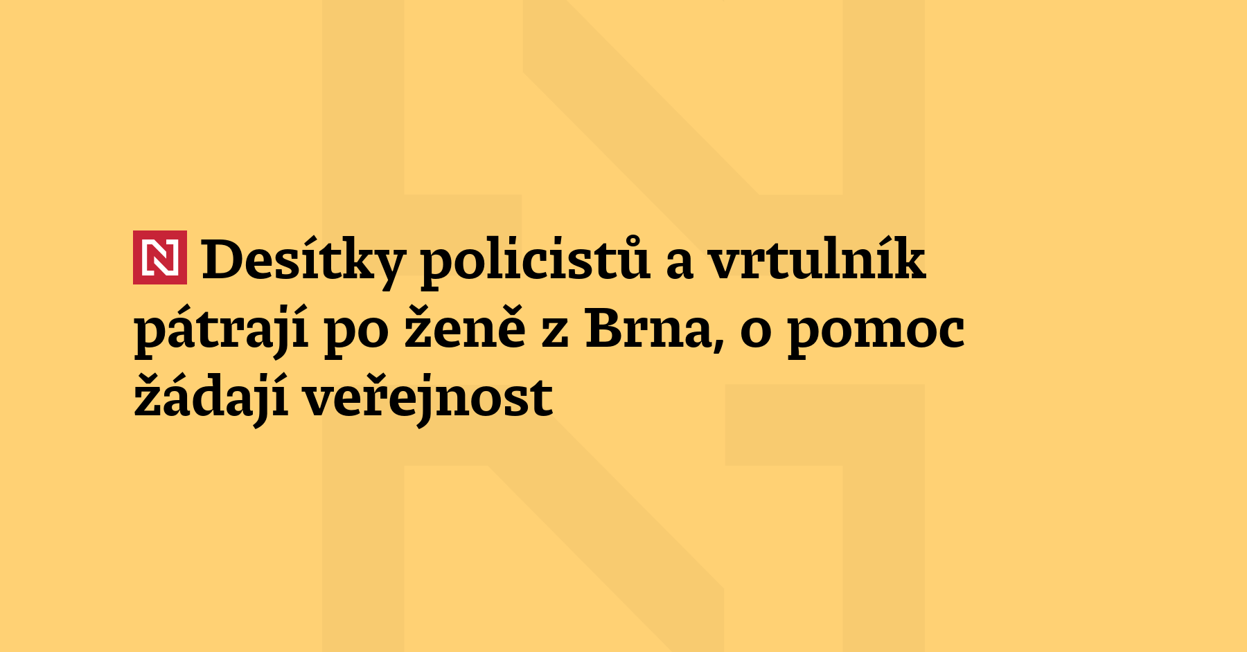 Policie pátrá po pohřešované osmapadesátileté Jitce Blažkové z Brna, nepodala o sobě...