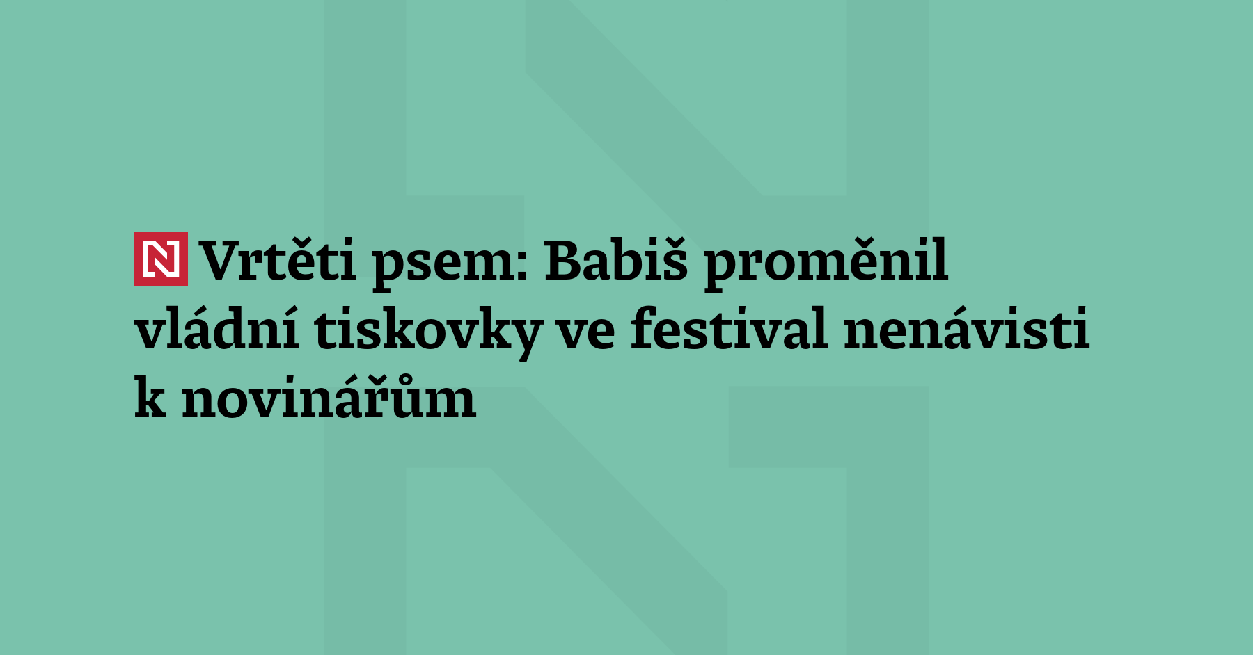 Andrej Babiš pravidelně unáší tiskové konference po jednání vlády, aby...