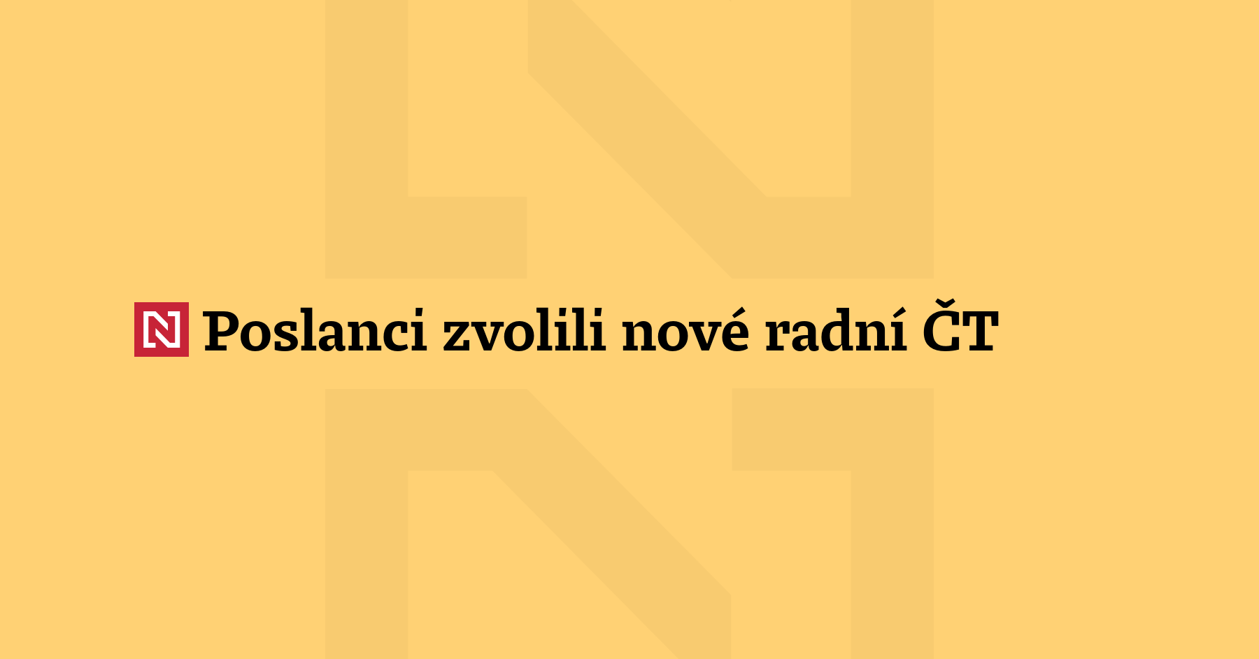 Poslanecká sněmovna zvolila nové radní České televize napoprvé. Uspěl Jiří...
