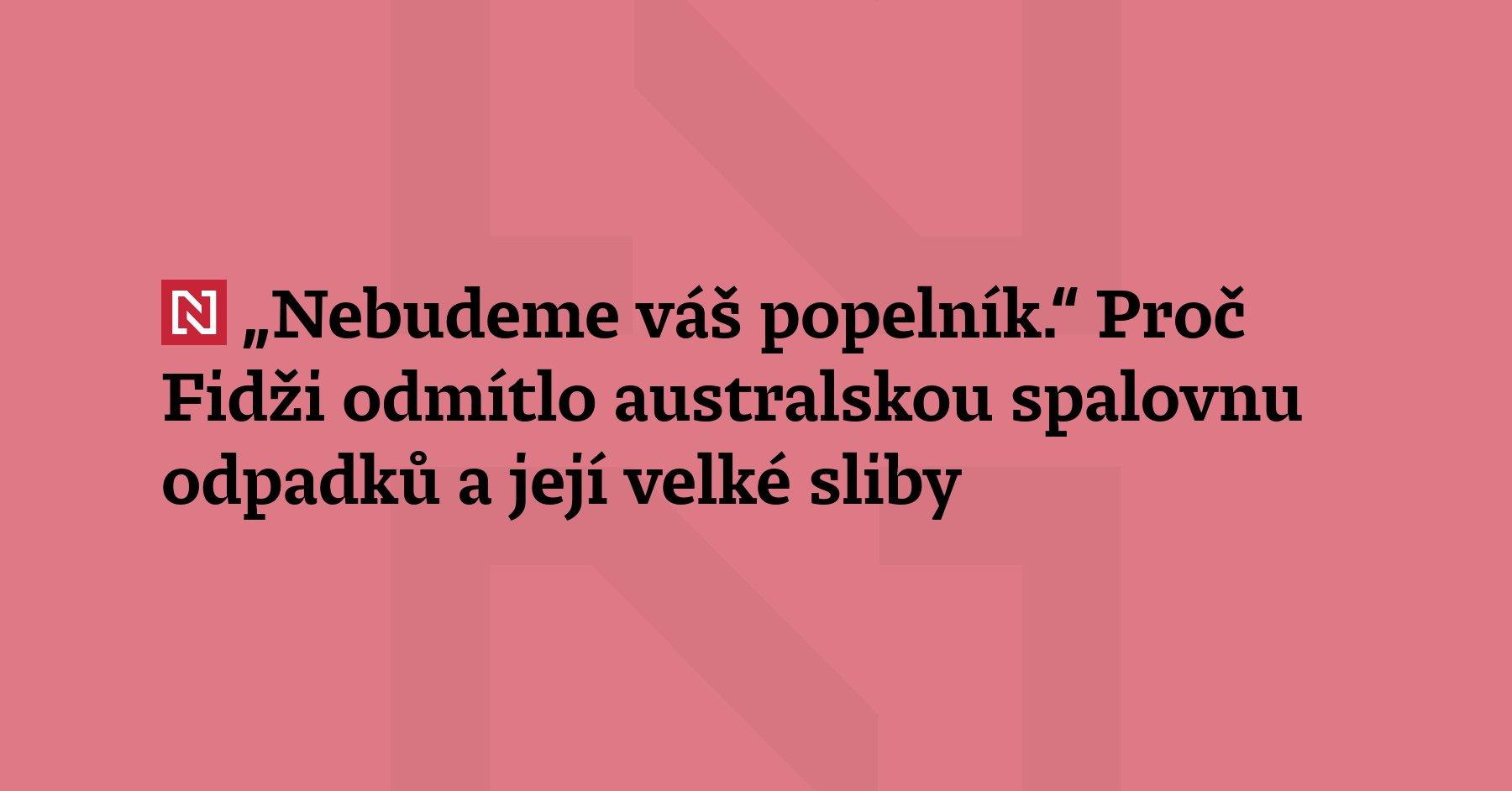 Australský miliardář a módní návrhář měli plán – postaví na Fidži obří...