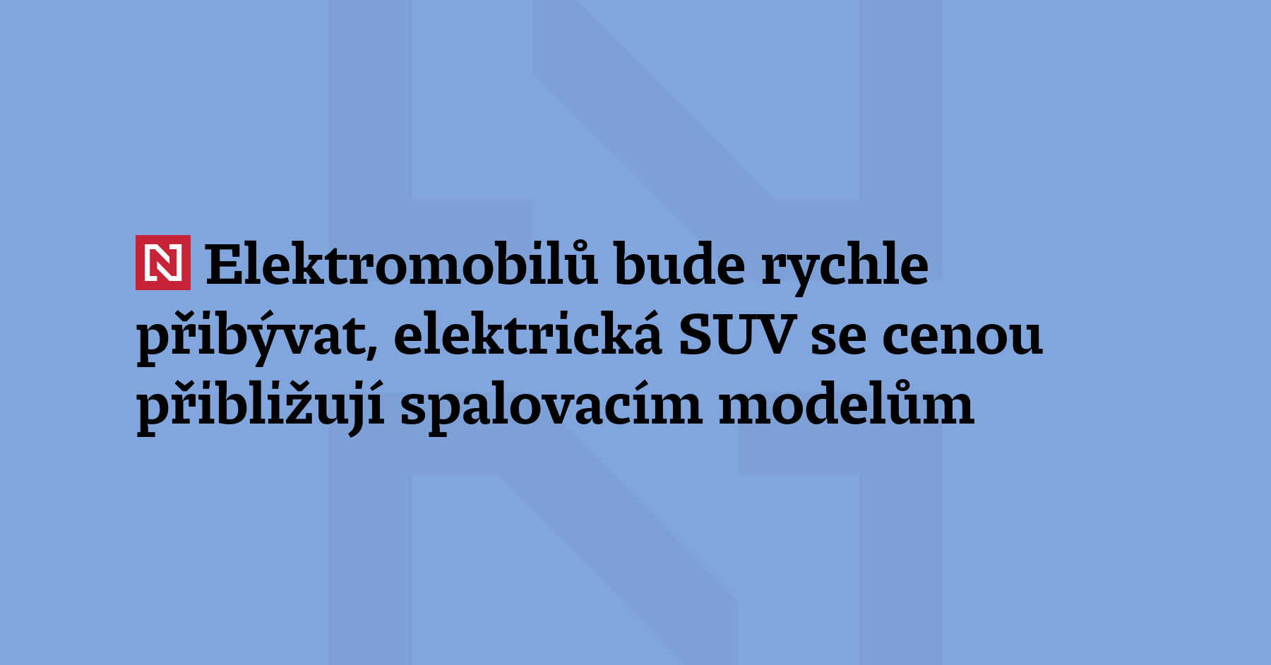 Každé čtvrté nové auto na světě bylo loni elektrické. Prodej